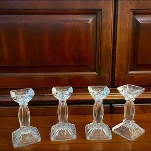 2 pairs of Crystal Candle sticks